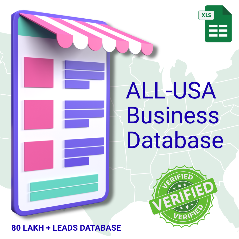 80 Lakh+ USA BUSINESS DATABASE 2026 -(VERIFIED)